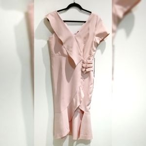 Pink dress with buckles | M